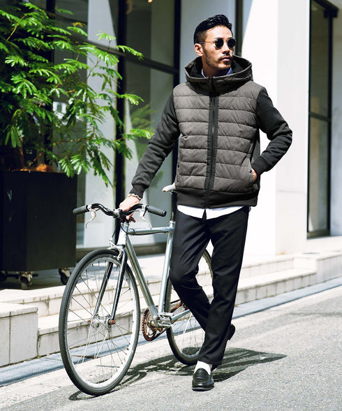 チャコールグレー MODEL : GO 180cm 66kg Lsize